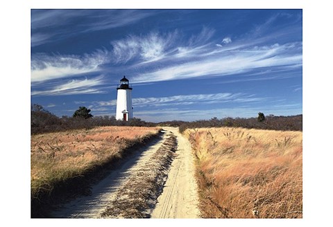 Framed Cape Poge Lighthouse Print