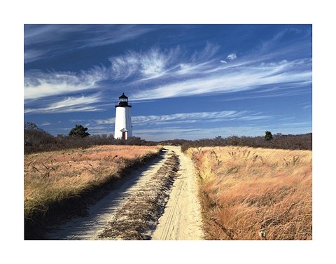 Framed Cape Poge Lighthouse Print