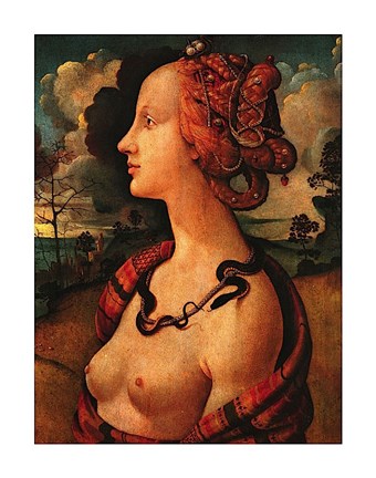Framed Portrait of Simonetta Vespucci,  c. 1480 Print