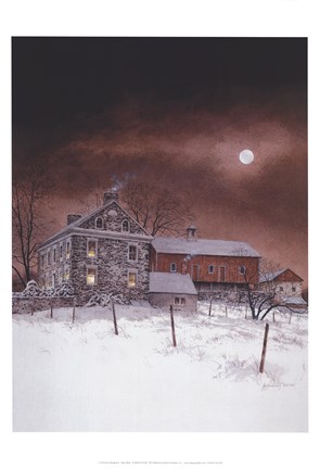 Framed Oley White Print