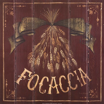 Framed Focaccia Print