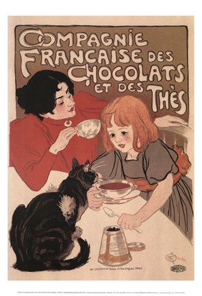 Framed Compagnie Francaise des Chocolats Print