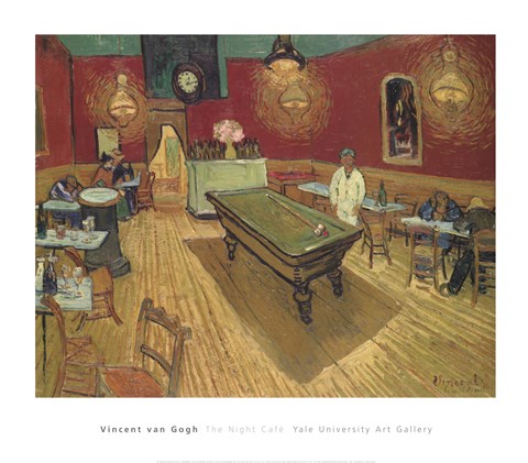 Framed Night Cafe, 1888 Print