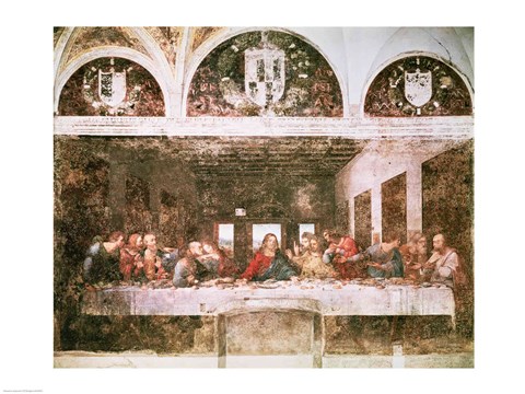 Framed Last Supper, Print