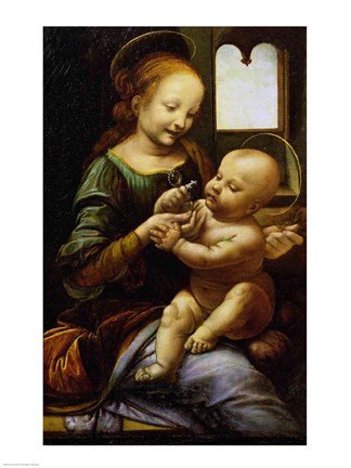 Framed Madonna Benois, c.1478 Print