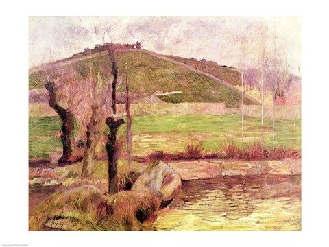 Framed Landscape near Pont-Aven, 1888 Print
