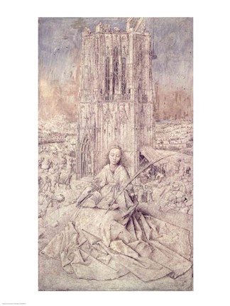 Framed St. Barbara, 1437 Print