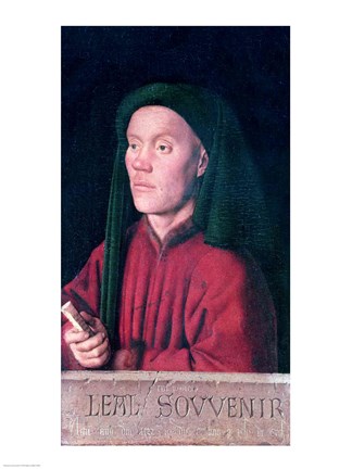 Framed Portrait of a Young Man, 1432 Print