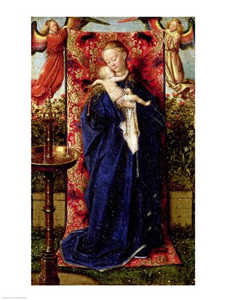 Framed Madonna at the Fountain, 1439 Print