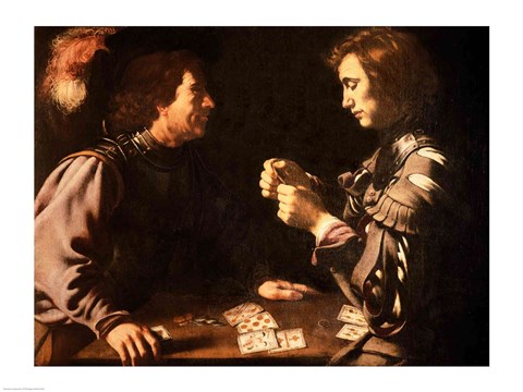 Framed Gamblers Print
