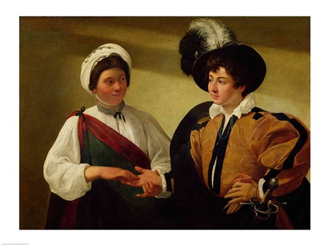 Framed Fortune Teller, c.1596-97 Print