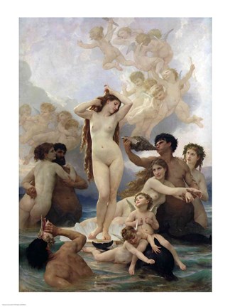 Framed Birth of Venus, 1879 Print