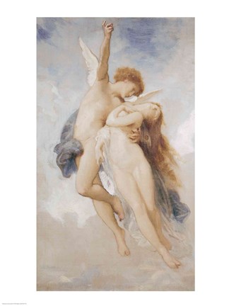 Framed Cupid and Psyche, 1889 Print