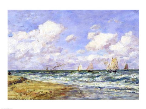 Framed Marine scene, 1894 Print