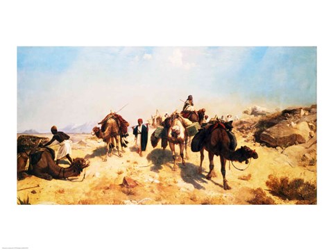 Framed Crossing the Desert Print