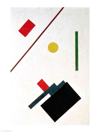 Framed Suprematist Composition, 1915 (detail 2) Print