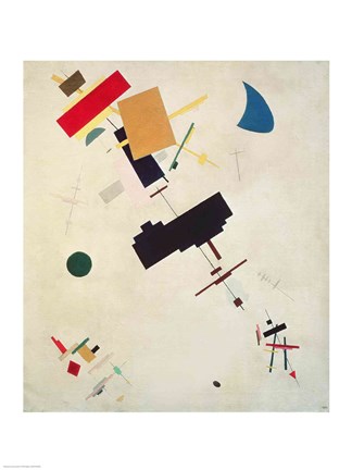 Framed Suprematist Composition No.56 Print