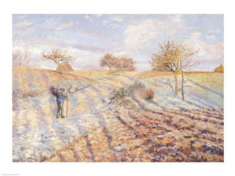 Framed White Frost, 1873 Print