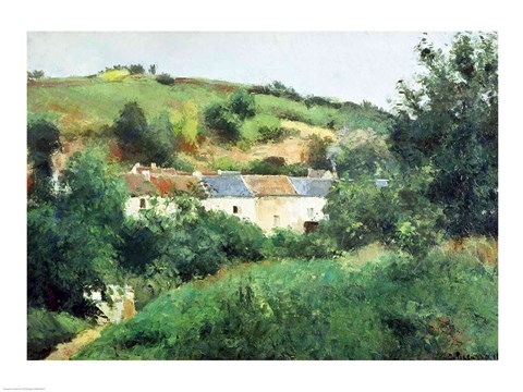Framed Path in the Village, 1875 Print