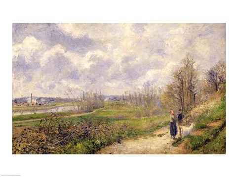 Framed La Sente du Chou, near Pontoise, 1878 Print