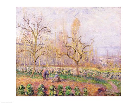 Framed Orchard at Pontoise, 1878 Print