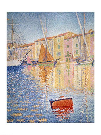 Framed Red Buoy, Saint Tropez, 1895 Print