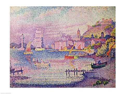 Framed Leaving the Port of Saint-Tropez, 1902 Print