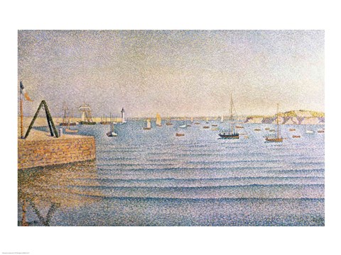 Framed Harbour at Portrieux, 1888 Print