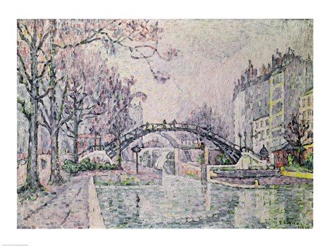 Framed Canal Saint-Martin, 1933 Print