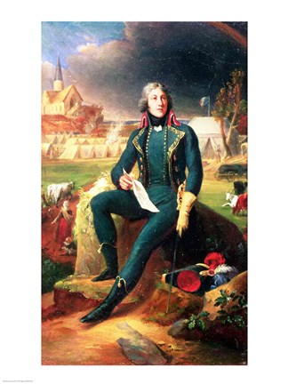 Framed Portrait of General Louis-Lazare Hoche Print
