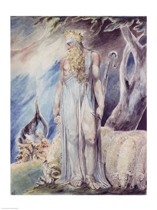 Framed Moses and the Burning Bush Print