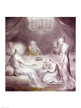 Framed Christ in the House of Martha and Mary or The Penitent Magdalen Print