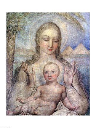 Framed Virgin and Child in Egypt, 1810 Print