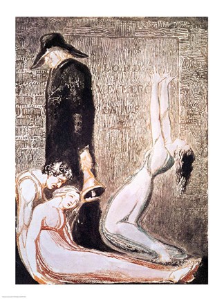 Framed Europe a Prophecy; Plague, c.1794 Print