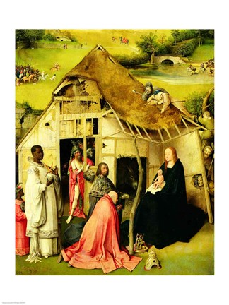 Framed Adoration of the Magi, Detail 1510 Print