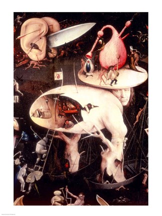 Framed Garden of Earthly Delights: Hell, right detail Print