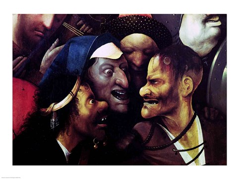 Framed Carrying of the Cross - close Print