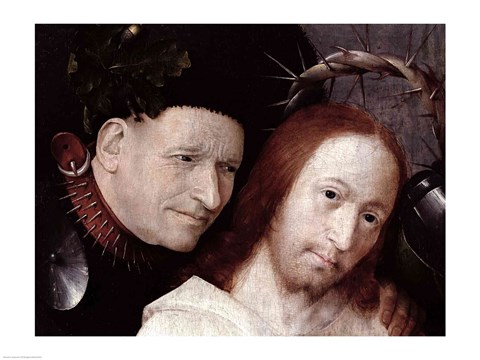 Framed Christ Mocked Detail Print