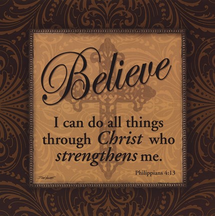 Framed Believe Print
