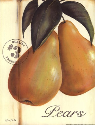 Framed Organic Pears Print