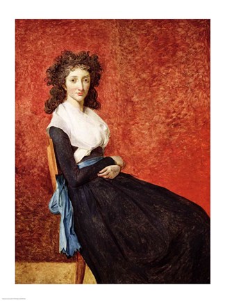 Framed Portrait of Madame Charles-Louis Trudaine Print