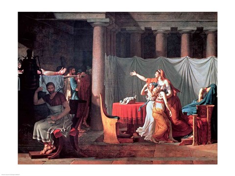 Framed Lictors Bearing to Brutus the Bodies of his Sons, 1789 Print