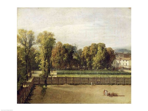 Framed View of the Luxembourg Gardens in Paris, 1794 Print