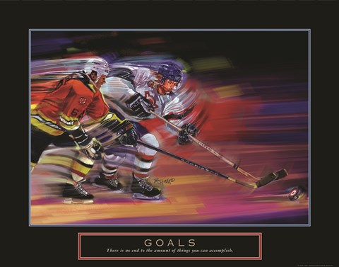 Framed Goals - Hockey Print
