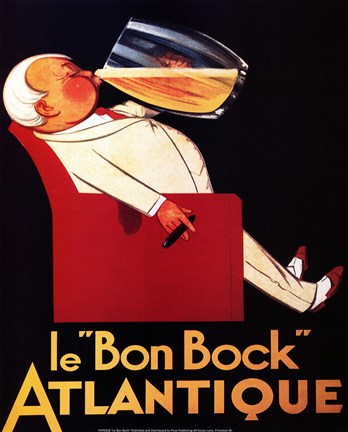 Framed Le Bon Bock Print