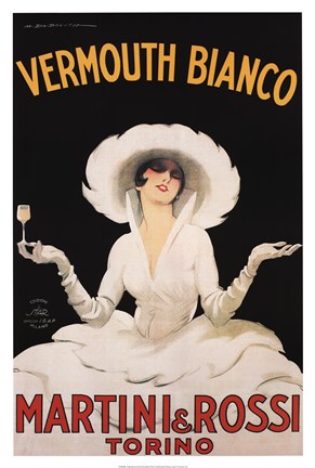 Framed Martini &amp; Rossi Print