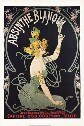 Framed Absinthe Blanqui Print