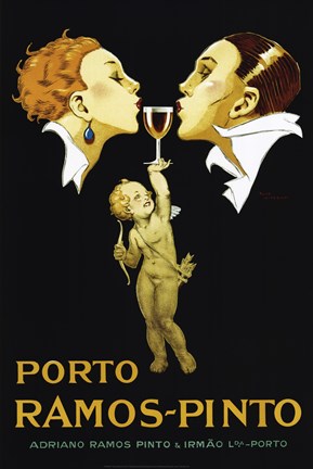 Framed Porto Ramos Pinto Print