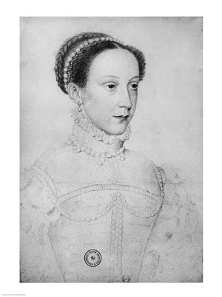 Framed Mary Queen of Scots, 1559 Print