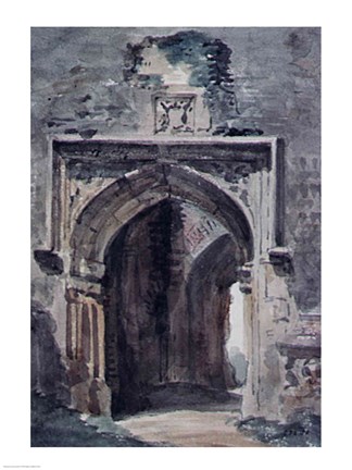 Framed East Bergholt Church: South Archway of the Ruined Tower, 1806 Print